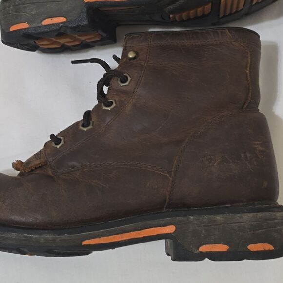 Ariat Work , side zipper Waterproof Leather Boots men's Size 6 - Picture 2 of 9